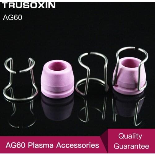 10PCS Ceramic shield cups and 10PCS Guide Ring/Air Plasma Cutter AG60 Cutting Torch Consumable/Weiding Tools/Accessories