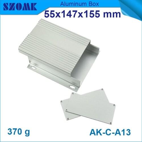 10 pcs/lot 55(H)x147(W)x155(L)mm metal silver wall-mounting case from Shenzhen China used as juction, project box and canbinet