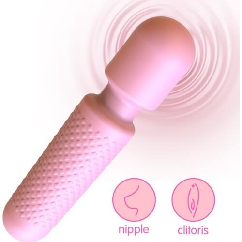10 Speeds Mini AV Magic Wand Vibrator for Women Dildo G-Spot Stimulator Clitoris Massager Sex Toys for Adults Masturbator Female
