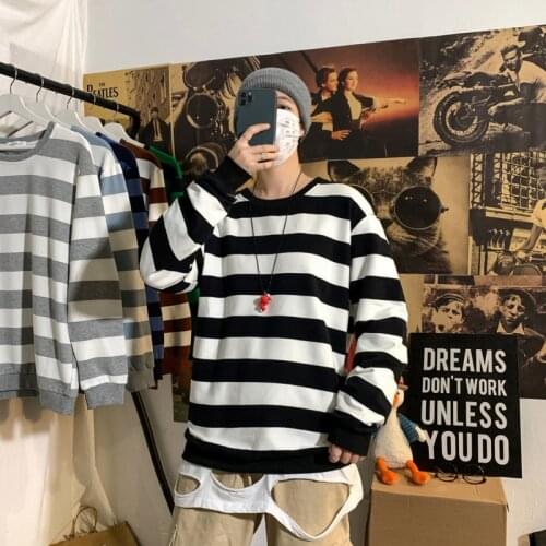 2021 Spring Cotton Hoodie Mens Fashion Casual O-neck Sweatshirt Men Streetwear Korean Loose Hip-hop Pullover Hoodies Mens Hoody