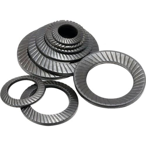 5/10PCS Self Serrated Safety Washers Vibration Locking Serrated Lock Washers M3-M36