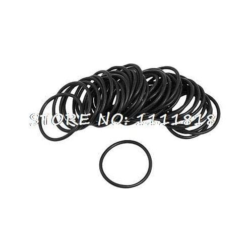 50 Pcs Black Nitrile Rubber O Ring NBR Gaskets Grommets 35mm x 2.5mm
