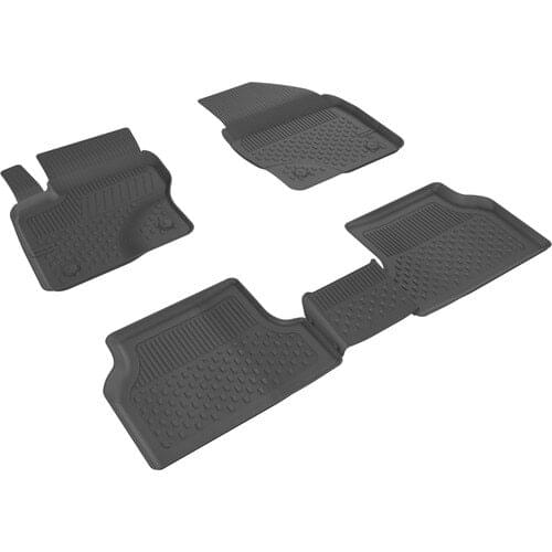 Roxform Car In-4.5D Mop Black Auto Mat High Quality Interior Accessories Tuning For Ford Focus 2 2005 2006 2007 2008 2009 2010
