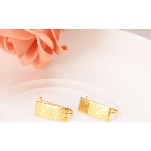 Bangrui Ethiopian/Eritrea/Nigeria/Kenya /Ghana African earrings Gold Color clip earrings For Women girls Wholesale gifts
