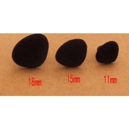 Free shipping!!! .11-18mmBlack Velvet Triangle Safety Nose/Teddy Bears nose