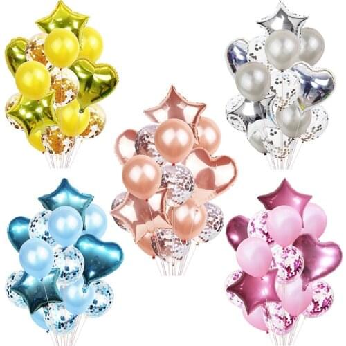 Glitter Balloons 14Pcs/Lot Latex Confetti Balloons Graduation Party For Wedding Decoration Baby Shower Birthday Party Decor 2021