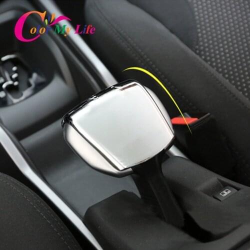 Car Interior Handbrake Cover Case Hand Brake Stickers for Peugeot 2008 2014 2015 2016 2017 2018 Accessories