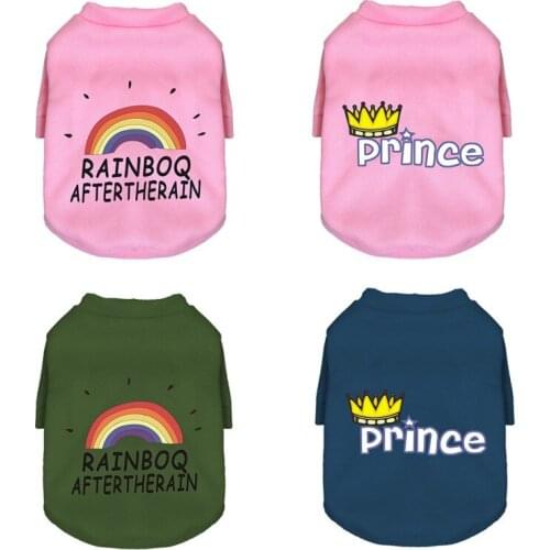 Cartoon Print Small Dog Hoodie T-Shirt Pullover Plus Velvet Warm Bulldog Pet Clothes for Chihuahua Teddy Sweatshirt Pet Supply