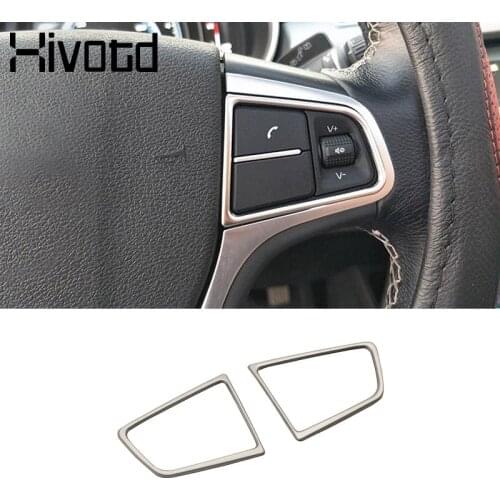 Hivotd For Geely Atlas Emgrand NL-3 Proton X70 2016 2017 2018 2019 2020 steering wheel button circle Stickers Car Accessories