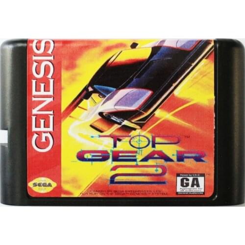 Top Gear 2 16 bit MD Game Card For Sega Mega Drive For SEGA Genesis