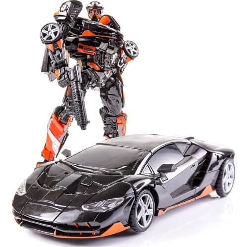 Transformation toy PVC cool sports car deformation anime figure robot childrens birthday gift box