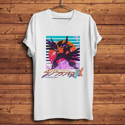 IKUNO Chlorophytum DARLING in the FRANXX Cool Anime tshirt Men New White Casual T Shirt KAWAII ACGN Unisex streetwear Tee