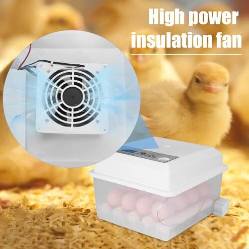 220V Eggs Incubator Brooder Bird Quail Chick Hatchery Incubator Poultry Hatcher Turner Automatic Farm Incubation Tools EU Plug