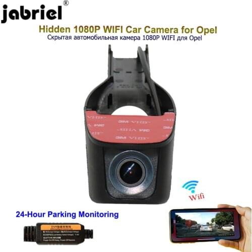 Jabriel 1080P WIFI Hidden car camera dash cam dvr dual lens for opel astra j h g insignia corsa d zafira vectra b mokka vivaro