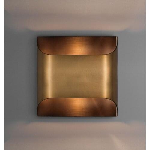 Brass wall lamp living room background wall TV designer luxury sofa edge gold post-modern personality lamp
