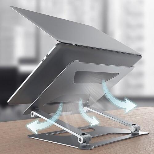Lightweight Aluminum Laptop Stand Foldable Cooling Tablet Stand Bracket Ergonomic Laptop Holder For MacBook Pro/Air Surface