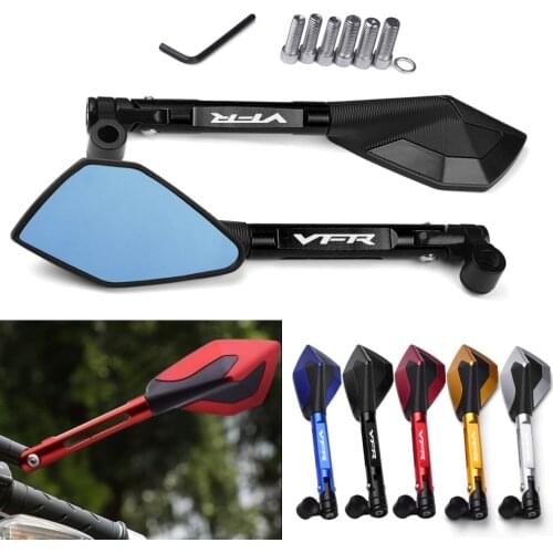 Motorcycle CNC Aluminum Mirrors Moto Rearview Mirrors Side Mirrorsr For HONDA VFR 400 750 800 800F Fi/W1 VTEC 1200F 1200X