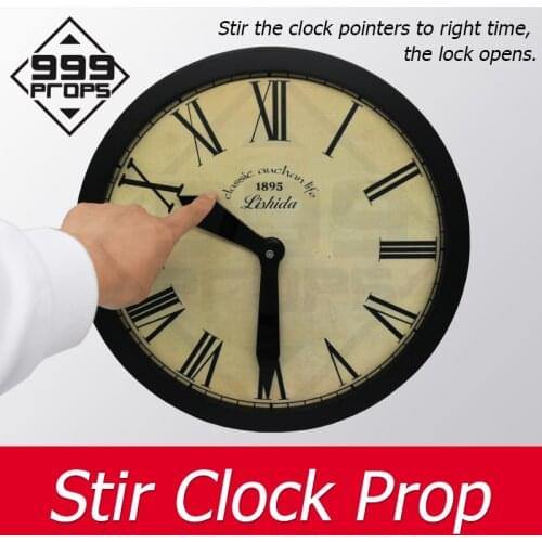 Wall Clock Escape Game move the clock in specified time to unlock room escape clock 999PROPS