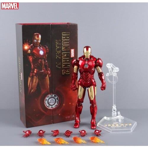 NEW 2020 Classic Marvel Iron Man MK4 Mark IV 7" Movie Action Figure Ironman Mark 4 Avengers Tony Stark Legends ZD Toys Doll