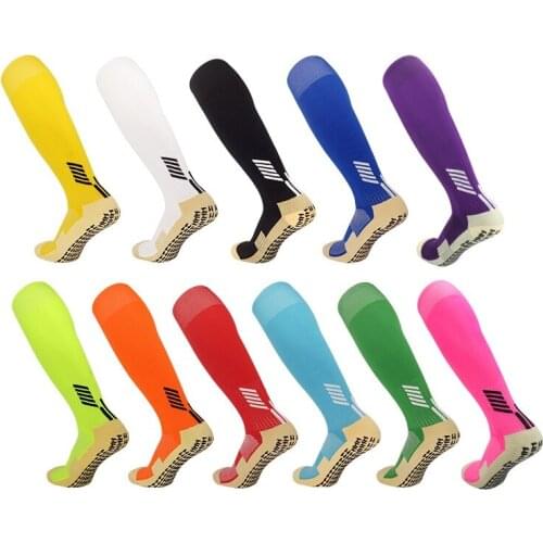 New Men Women Soccer Football Socks Thick Over Knee High Volleyball Long Socks Outdoor Sport Runnning Rugby Stockings Non-slip