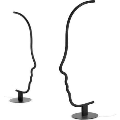 New Nordic Living Room Designer Exhibition Hall Fall Floor Lamp Bedroom Study Hotel Lobby Face Art Decoration Floor Lamp