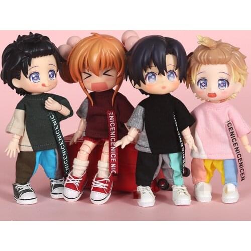 OB11 baby clothes obitsu11 clothes GSC Molly 12 points BJD splicing T-shirt casual suit