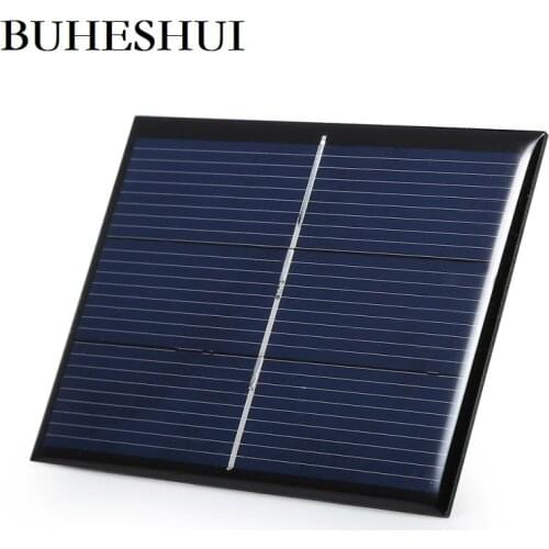 BUHESHUI Wholesale 1000pcs Polycrystalline 0.65W 1.5V Mini Solar Cell DIY Solar Panel Battery Charger Education Kits 80*60MM