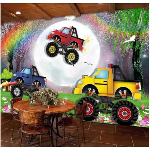 Custom photo wallpaper for walls 3 d murals Dream cartoon car dream tree child room background wall papers painting decor