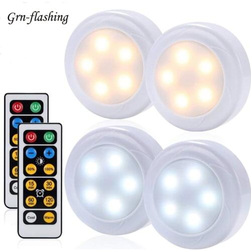 Dimmable 10 LED Under Cabinet Light Touch Sensor Warm + White remote for Indoor Lamp Close Wardrobe Kitchen toilet Night Light