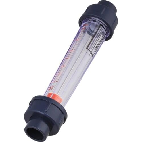 200MM 6-60L/H LZS-15 Plastic Tube Liquid Water Rotameter Flow Meter
