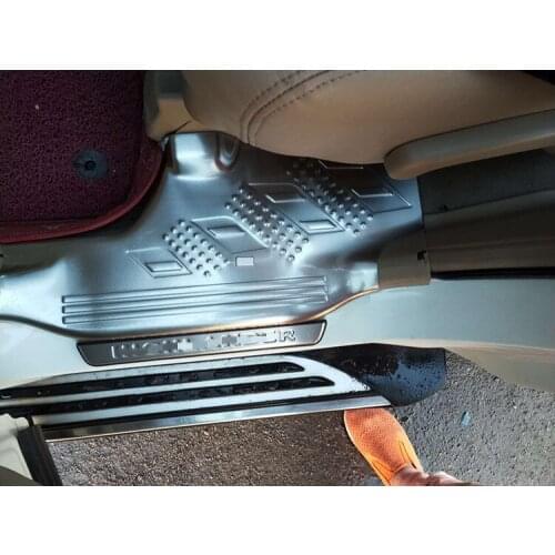 Car styling stainless steel door scuff plate lower for Toyota Highlander 2009 2010 2011 2012 2013 2014
