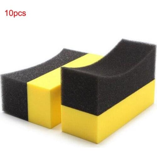 Youwinme 10pcs U-Shape Auto Tyre Car Tire Wheels Truck Brush Paint Care Wash Cleaning Wax Polishing Sponge Washer Wipe