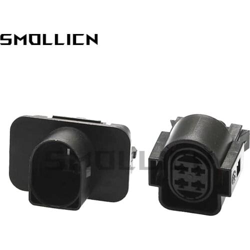 5/20/50 Set 4 Pin 1H0973734 VW Auto Car Light Lamp Socket Automotive Waterproof Wire 3.5 MM Female Male Connector Plug For Audi