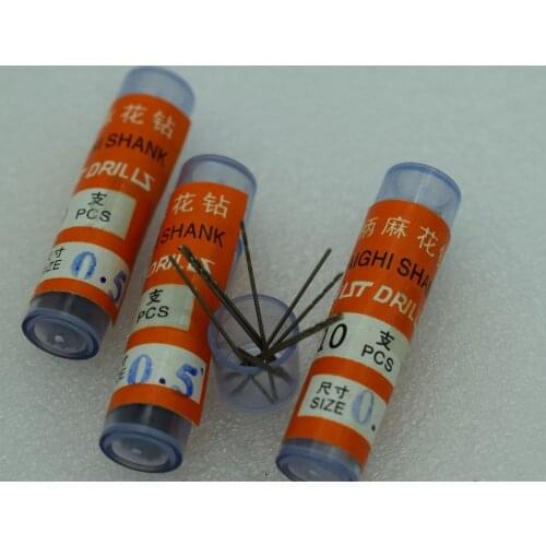 50pcs Micro HSS Straight Shank Twist 0.5mm Drill Bits Kit for Electrical Drill Tools