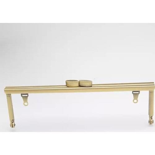 6 3/4 inches (17cm) Antique Brass Open Channel Clutch Frame with Chain Loops - 18 Pieces