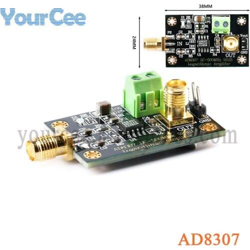 AD8307 RF Logarithmic Detector Module Power RF Log Detector Amplifier Board DC-500MHz Transmitter