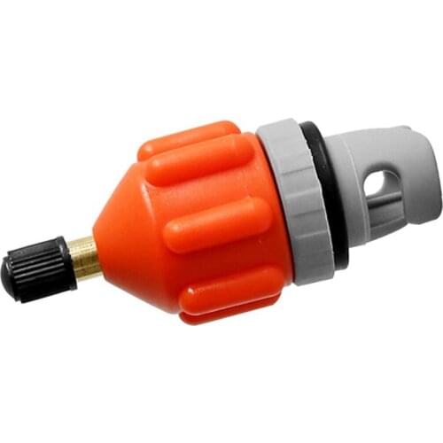 1Pcs Inflatable Boat Pump Adapter Inflating Boat Valve Adapter Air Valve Adapter for Inflating Boat Outdoor Orange
