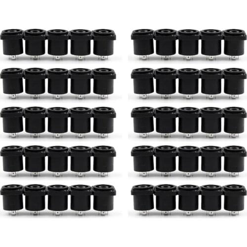 Artudatech 50 Pcs Speakon 4 Pin Female Jack Panel Mount Compatible Audio Cable Adapter Plug Accessories Connector Parts
