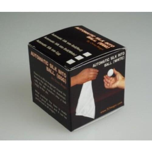 Automatic Silk Into Ball (White Color Available) Magic Tricks Magician Scarve Magie Stage Illusion Gimmick Props Comedy