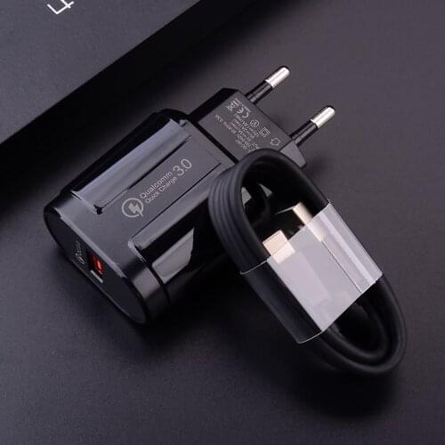 3A Fast USB Charger Adapter Type C Micro Charge Cable For Huawei P40 Google Pixel 4 XL 3 Xiaomi Redmi 6A 7A 8A 9A Honor 10 Phone