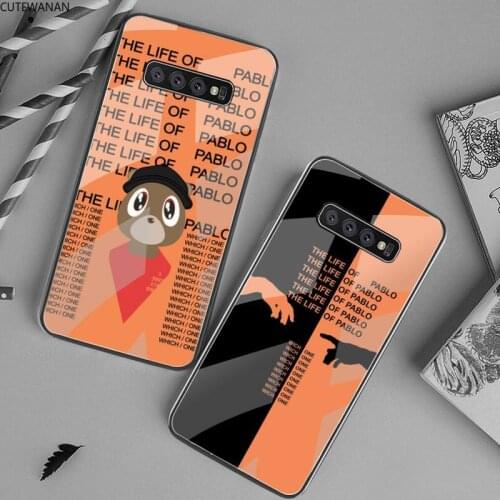 Kanye PABLO Phone Case Tempered Glass For Samsung S20 Plus S7 S8 S9 S10 Plus Note 8 9 10 Plus