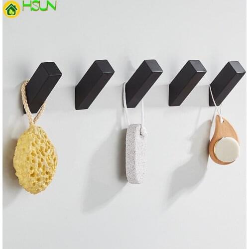 Black Hook For Kitchen Bathroom Hanging Hooks Coat Hook Towel Hook Clothes Robe Hook Wall Coat Rack
