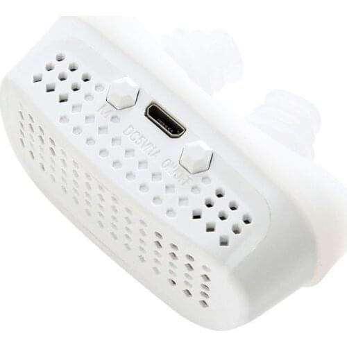 H7JC Electric Silicone Anti Snore Nose Stopping Breathing Apparatus Guard Sleeping Aid Mini Anti-snoring Device USB Charging