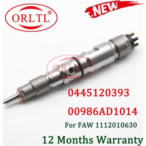 ORLTL Diesel fuel injector 0 445 120 078 0 445 120 393 00986AD1014 for FAW 1112010630 0445120078 (1112010630) 0445120393