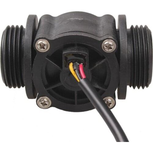 G1" Water Flow Hall Effect Sensor Switch Flow Meter Flowmeter Counter 1-60L/min