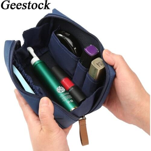 Geestock Women Cosmetic Bag for Pro Makeup Bags Handbag Pouch Toiletry Waterproof Bag Fashion Organizer Case