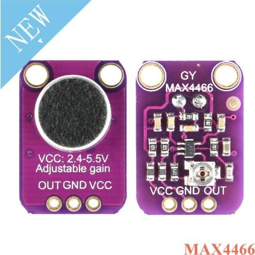 MAX4466 Electret Microphone Amplifier Module Board GY-MAX4466 Sensor Module GY MAX4466 With Adjustable Gain For Arduino