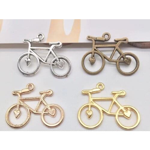 Fashion 16 pcs bike Pendants fit DIY handmade necklace earring bracelet charms Jewelry Making