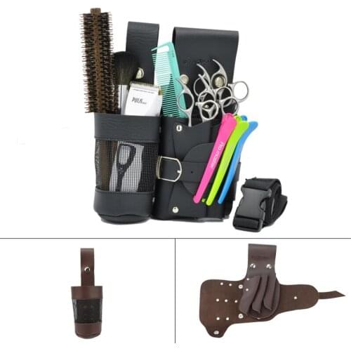 Hair Care Styling Tools Waist Pack Hair Scissors Comb Bag Hairdressing Tool Hairpin Bottle Bag with Removable Belt
