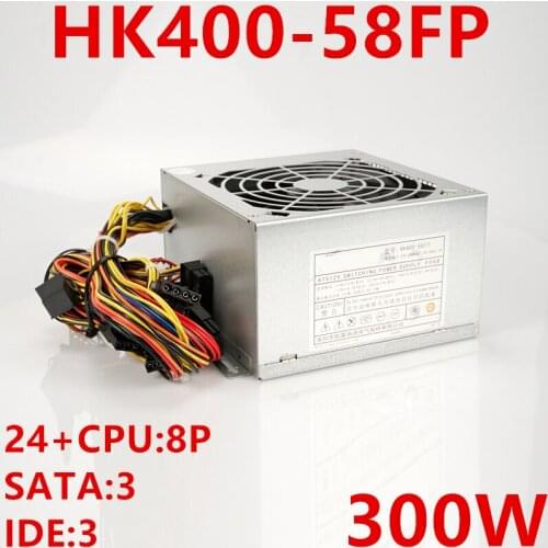 New PSU For Huntkey Brand Rated 300W Peak 400W Power Supply HK400-58FP
